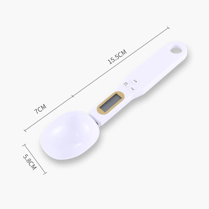 Mini Spoon Scale Digital Kitchen Scale Electronic LCD Food Scale 0.1-500g Cooking Flour Milk Coffee Powder Weight Measur